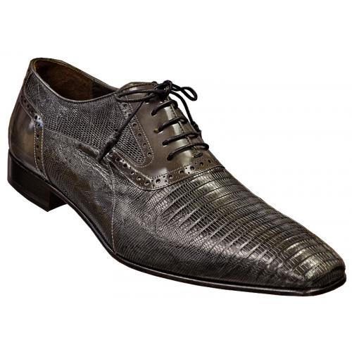 Mezlan "13644-L" Grey Genuine Lizard Shoes